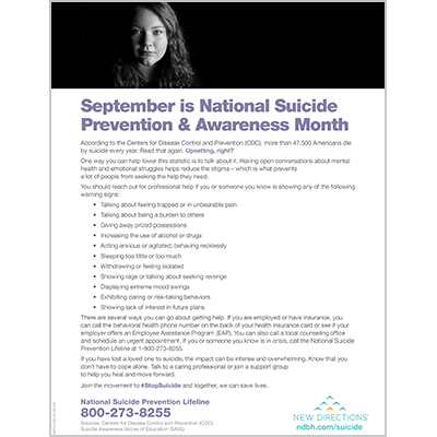 Suicide Awareness Month