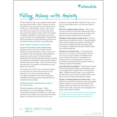 Tip Sheet: Falling Asleep with Anxiety