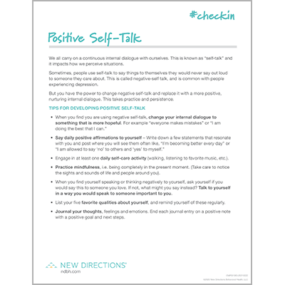 Tip Sheet: Positive Self-Talk