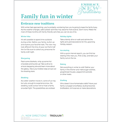 Family Fun in Winter